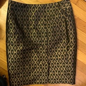 Women’s Black & Gold Skirt - The Limited